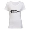 Muscles and Mascara! - Ladies - T-Shirt - White Photo