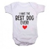 Qtees Africa Best Dog Ever Baby Grow Photo