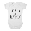 The Funky Shop Get Milk Or Cry Tryin Baby Grower - White Photo