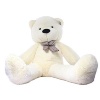 Giant Cudly Plush Teddy Bear w Bow-Tie - Ivory White - 120cm Photo