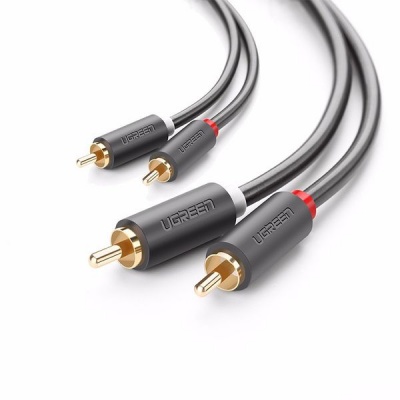 Photo of UGreen 10519 2RCA Male to Male 3m Stereo Audio Cable-GY