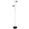Bright Star Lighting - Black And Chrome Standing Lamp With 2X Globes Photo