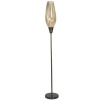 Bright Star Lighting - Metal Floor Lamp With Cognac Colour Glass Photo