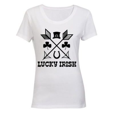 Photo of Lucky Irish! - Ladies - T-Shirt - White