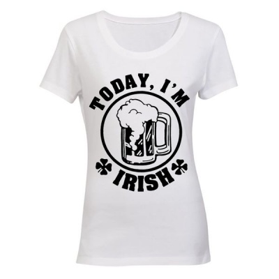 Photo of Today I'm IRISH! - Ladies - T-Shirt - White