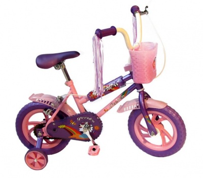 Photo of Peerless 12" BMX Bike with Training Wheels - Mauve & Pink