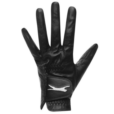 Photo of Slazenger Men's V500 Leather Golf Glove - Black