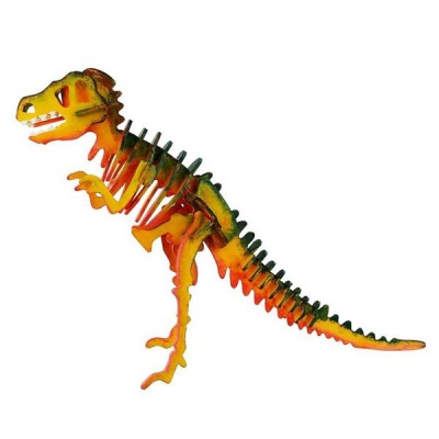 Photo of Robotime 3D Wooden Puzzle with Paints - T-Rex