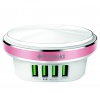 Polaroid 4 Port USB Charger with LED Press Lamp Photo