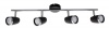 Bright Star Lighting - Four Black and Polished Chrome Spotlight Photo