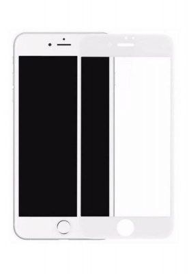 Photo of 4D iPhone 7 Curved Edge Tempered Glass Screen Protector Guard - White