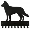 Husky Key Rack & Leash Hanger with 9 Hooks - Black Photo