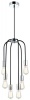 Polished Chrome and Black Pendant PEN621/6 Photo