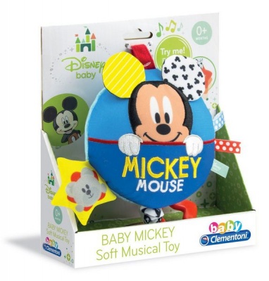 Photo of Clementoni Disney Baby - Mickey Rattle Soft Music Box - Blue - 198.5 G Boys