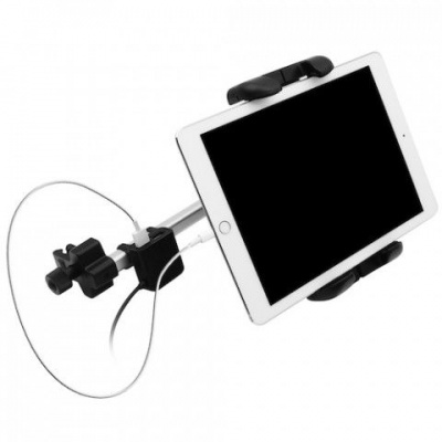 Photo of Macally - Adjustable Car Seat Headrest Pro mount for Apple iPad or Other Tablets - Black