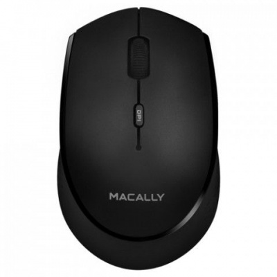 Photo of MACALLY Rechargeable Bluetooth Optical Mouse - White/Silver