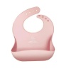Premium Silicone Waterproof BPA Free Baby Bucket Bib - Pink Photo