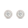 1.32ct Diamond Halo Earrings in 9k White gold Photo