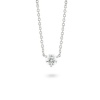 Pure Jewellery 0.50ct Diamond Necklace Round Solitaire 9k White Gold Chain Photo