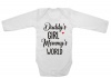 Qtees Africa Daddys girl Mommys world LS baby grow Photo