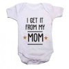 Qtees Africa I get it from my Mom SS baby grow Photo