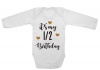 Qtees Africa 1/2 Birthday LS baby grow Photo