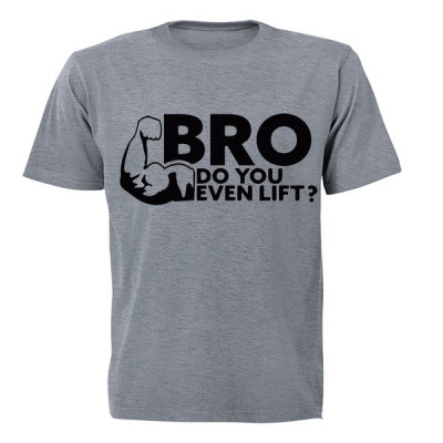 Photo of BuyAbility BRO - Do You Even Lift? - Mens T-Shirt - Grey
