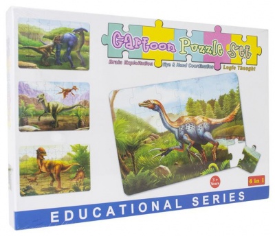 Photo of Cartoon Puzzle Set 4" 1 Dino's