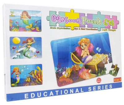 Photo of Cartoon Puzzle 4" 1 Undersea Princess