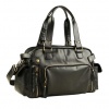 Large-capacity Men's PU Leather Casual Messenger Bag - Black Photo