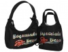 Fino Handbag & Toiletry Bag Set - Black Photo