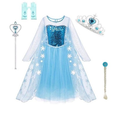 Frozen Glitter Dress with Accessories 3 5yrs