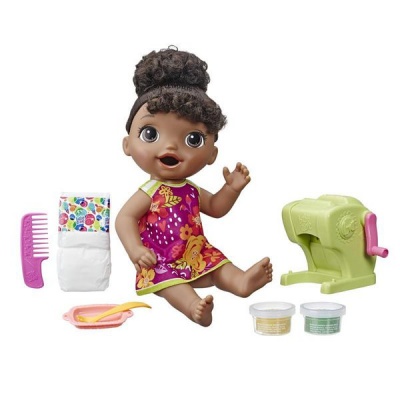 Photo of Baby Alive Snackinâ€™ Shapes: Black Hair Baby Doll