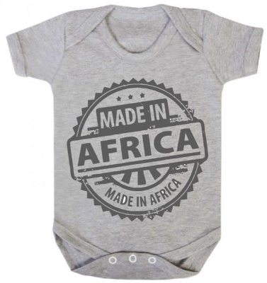 Photo of Made In Africa - Grey Baby Grow