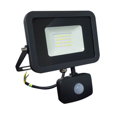 Photo of LED Flood Light With Motion Sensor LUXN 30W. Slim Design IP65