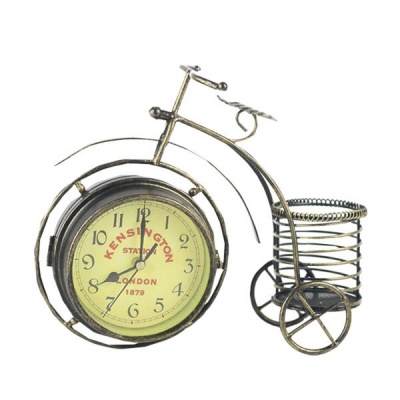 Photo of Vintage Bicycle Mute Two Sided Table Clock