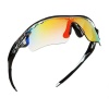 CoolChange Unisex 5 Lens Outdoor Sports Sunglasses - Black Photo