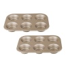 Berlinger Haus 2 Pieces 26cm 6 Cups Muffin Pan - My Bronze Pastry Cook Photo