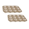 Berlinger Haus 2 Pieces 35cm 12 Cups Muffin Pan - My Bronze Pastry Cook Photo