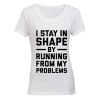 Running from my Problems - Ladies - T-Shirt - White Photo