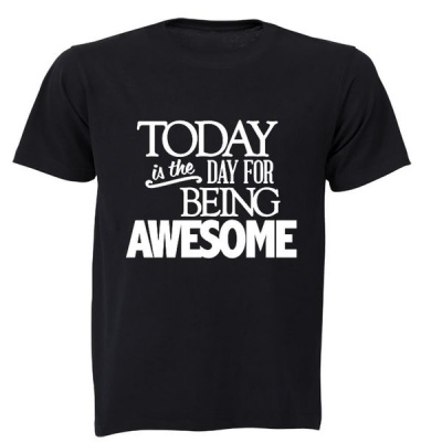 Photo of BuyAbility Today is the Day for Being Awesome! - Mens - T-Shirt - Black