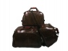 Mooistar Set of 3 PU Leather Suitcases Travel Trolley Luggage Photo