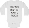 BTSN - Daddy & I know mommy is boss -baby grow L Photo