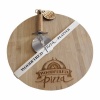 Bamboo Pizza Board Engraved Wood-Fired Pizza With Pizza Cutter Photo