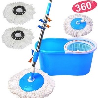 Rotating 360Â° Magic Spin Mop And Plastic Bucket Set
