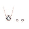 Civetta Spark Miki Set of Two -Swarovski Clear Crystal & Rosegold Plated Photo