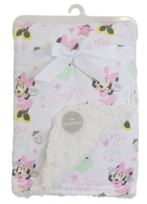 Photo of Sherpa Soft Reversible Blanket Minnie Mouse