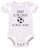 BTSN - Daddy's The Coach But I'm The Boss - Baby Grow Photo