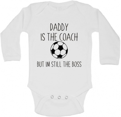 Photo of BTSN - Daddy's The Coach But I'm The Boss - Baby Grow L