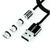 Floveme 3-in-1 USB Magnetic Cable for iOS/Type C/Micro USB - 2m Photo